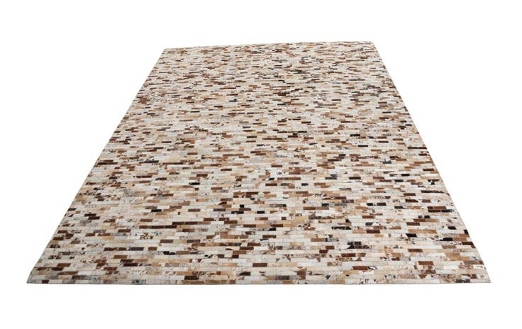 Detail image of 8' 1 x 10' Cowhide Leather Rug