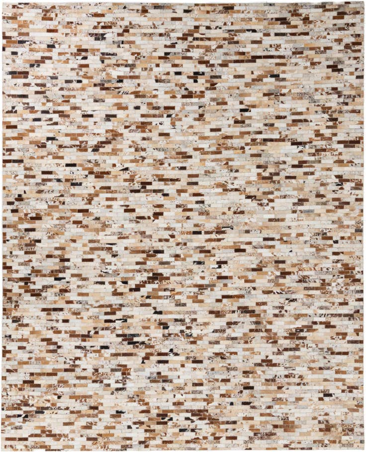 Detail image of 8' 1 x 10' Cowhide Leather Rug