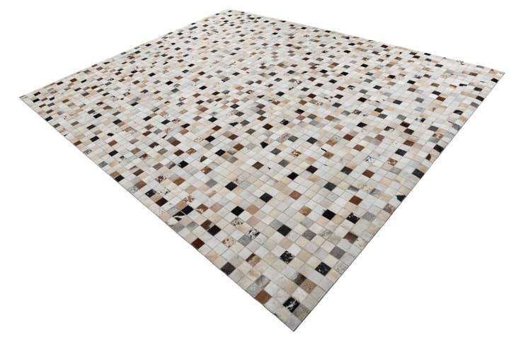 Detail image of 8' 3 x 10' Cowhide Leather Rug