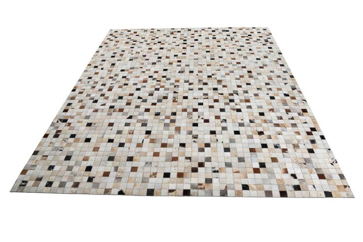 Detail image of 8' 3 x 10' Cowhide Leather Rug