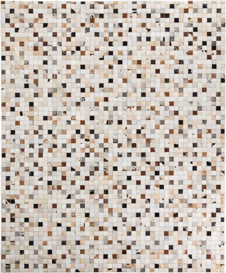 Detail image of 8' 3 x 10' Cowhide Leather Rug