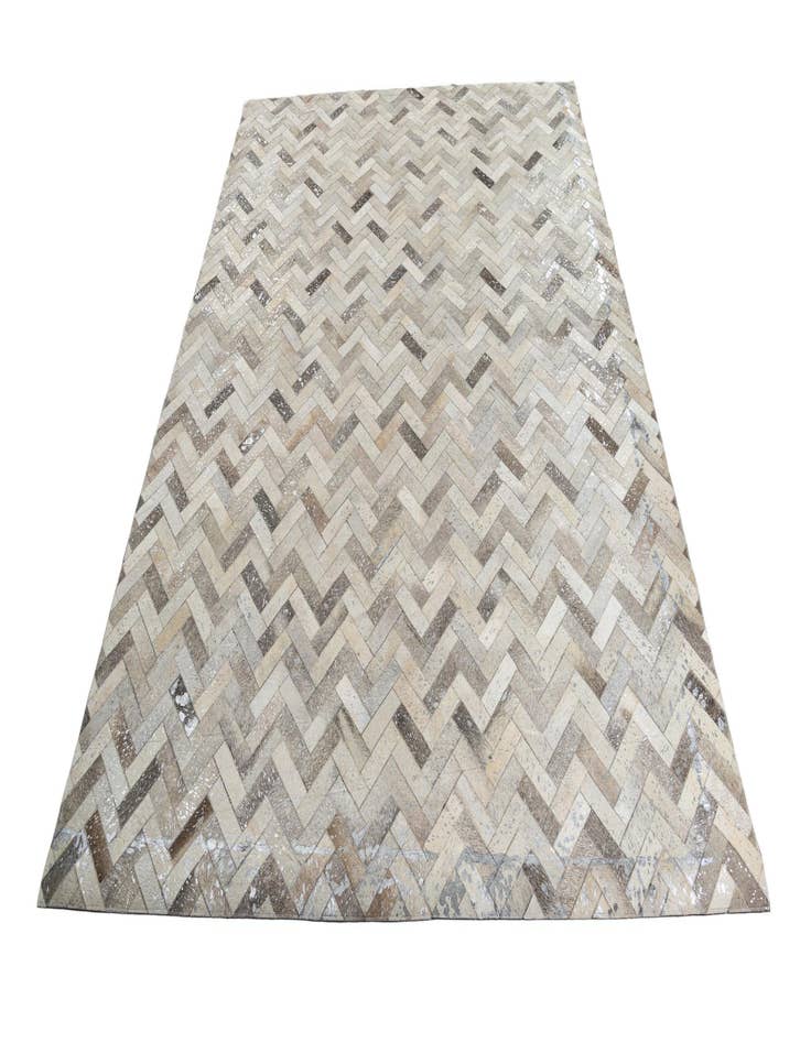 Detail image of 8' x 9' 10 Cowhide Leather Rug