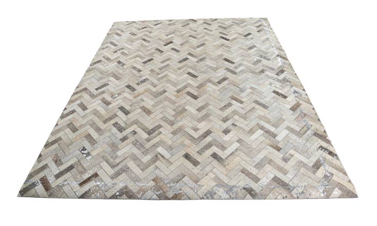 Detail image of 8' x 9' 10 Cowhide Leather Rug