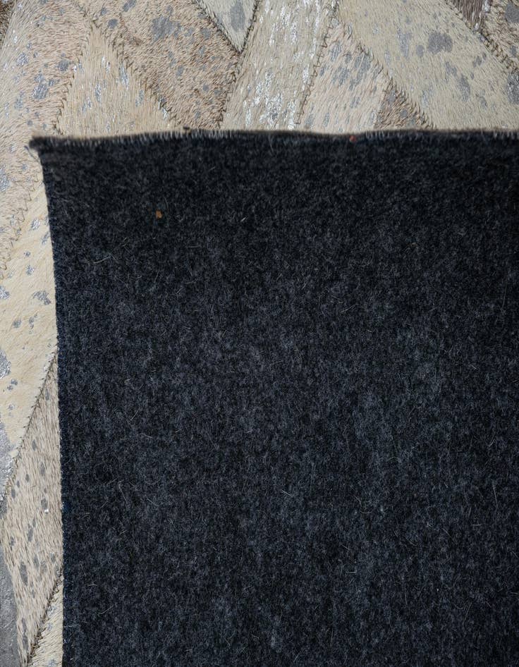 Detail image of 8' x 9' 10 Cowhide Leather Rug