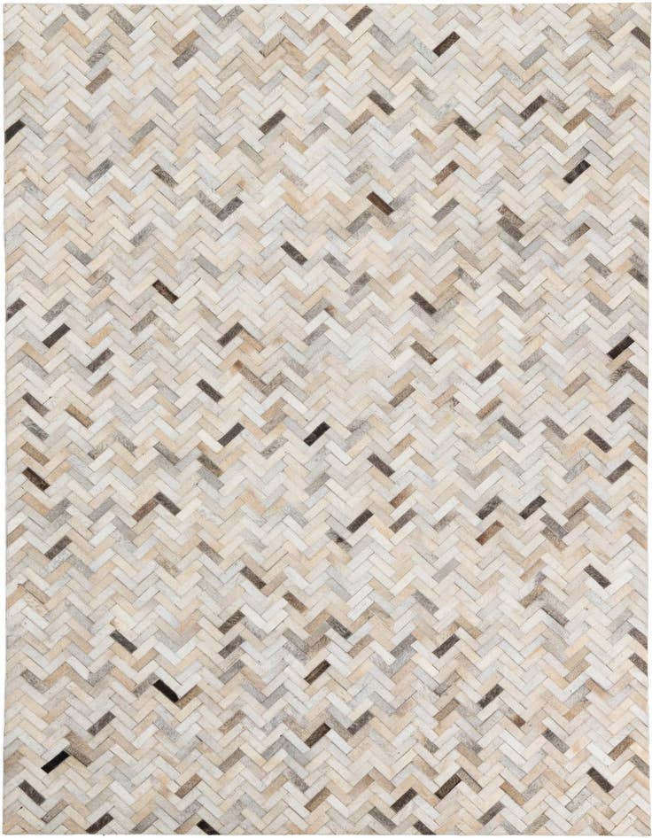 Detail image of 5' 3 x 7' 5 Cowhide Leather Rug