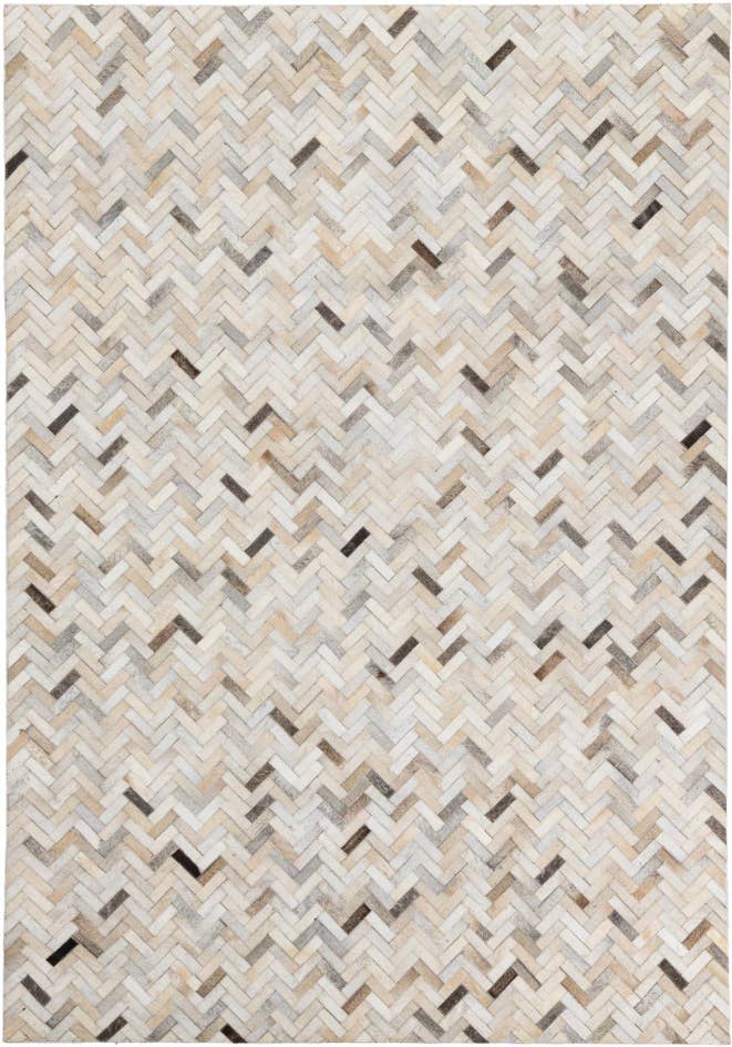 Detail image of 5' 3 x 7' 5 Cowhide Leather Rug