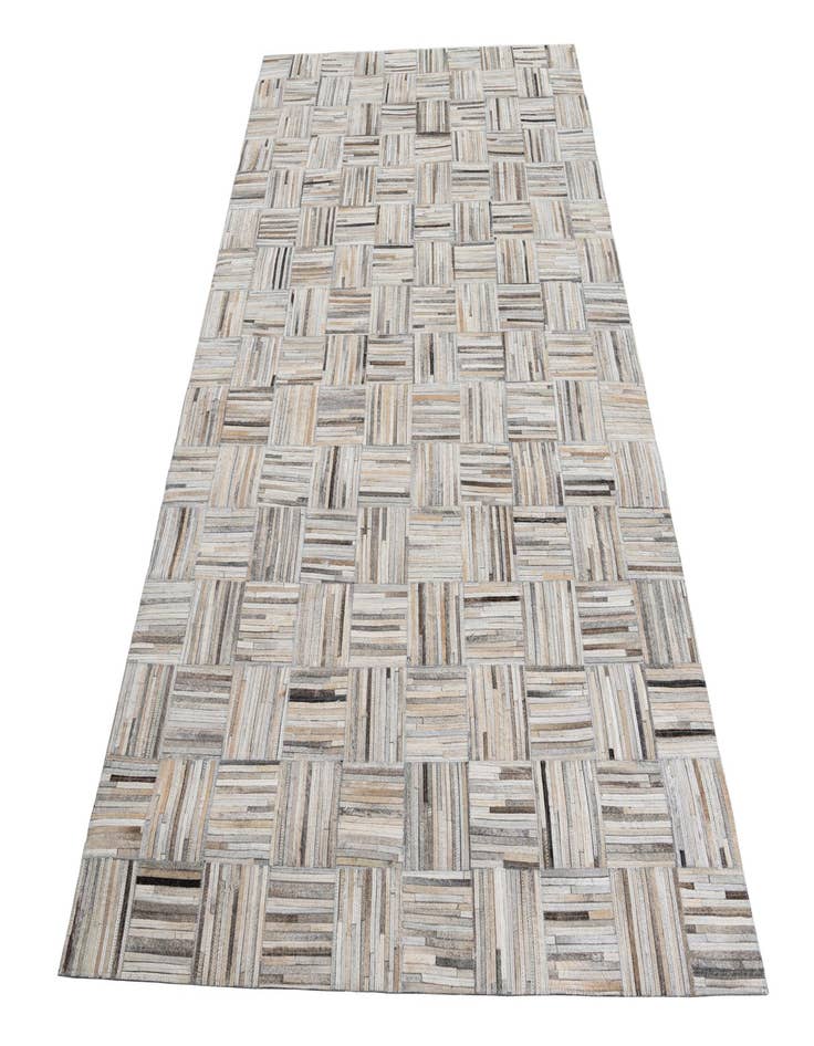 Detail image of 5' x 7' 9 Cowhide Leather Rug