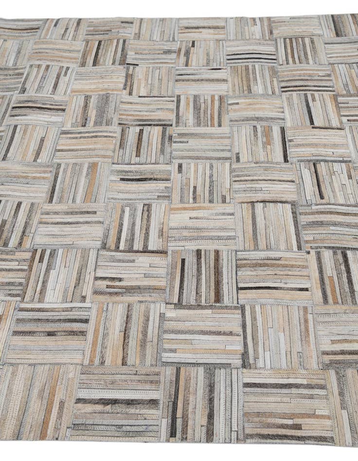 Detail image of 5' x 7' 9 Cowhide Leather Rug