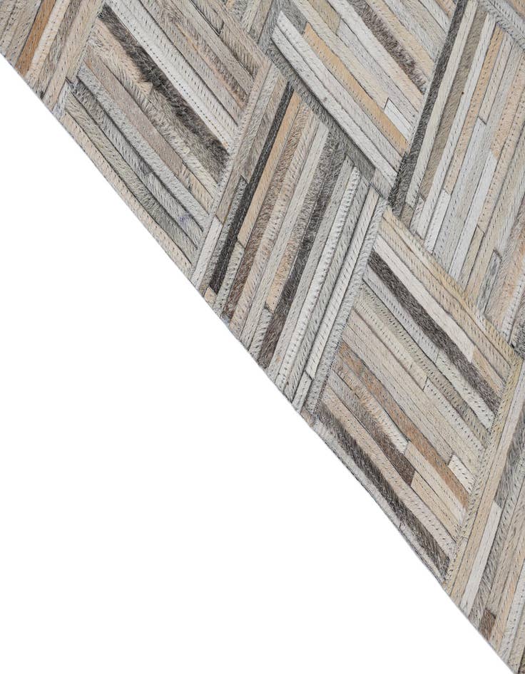 Detail image of 5' x 7' 9 Cowhide Leather Rug