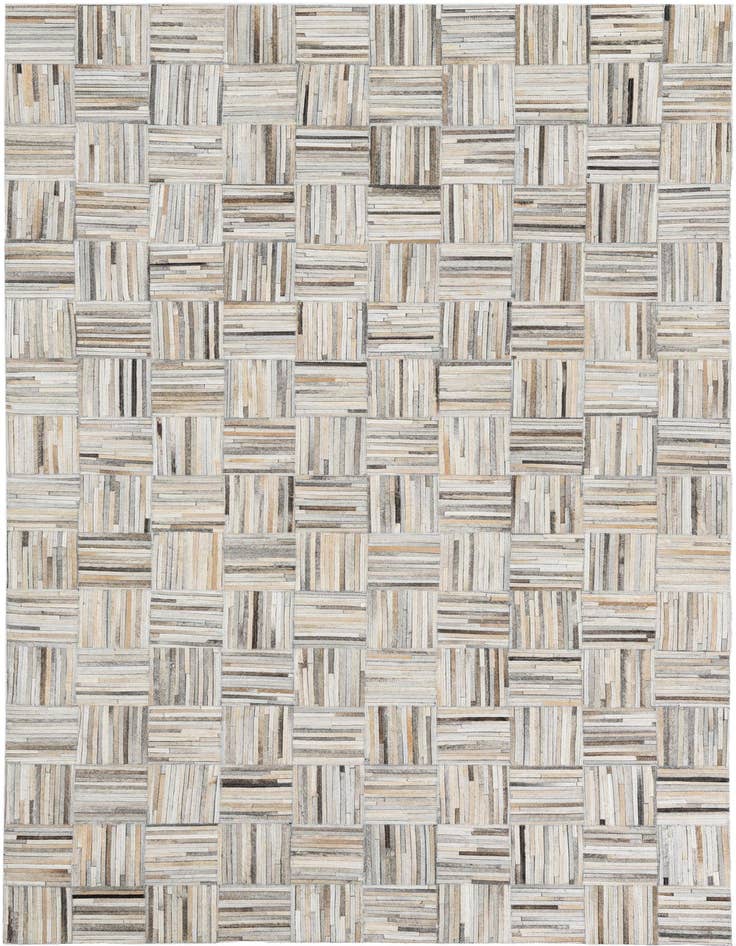 Detail image of 5' x 7' 9 Cowhide Leather Rug