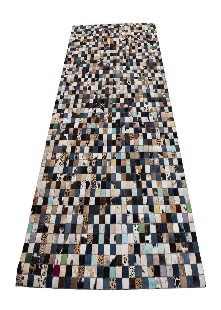 5' x 8' Cowhide Leather Rug