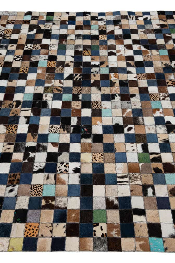 5' x 8' Cowhide Leather Rug