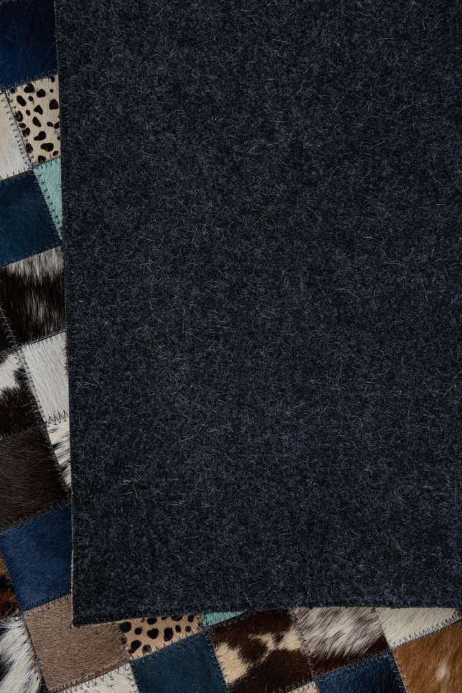 5' x 8' Cowhide Leather Rug