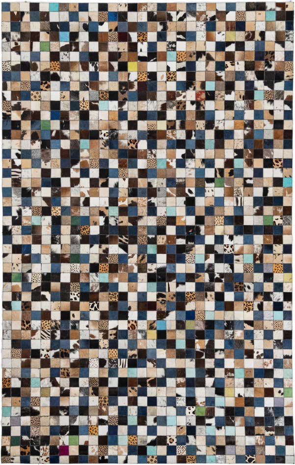 Detail image of 5' x 8' Cowhide Leather Rug