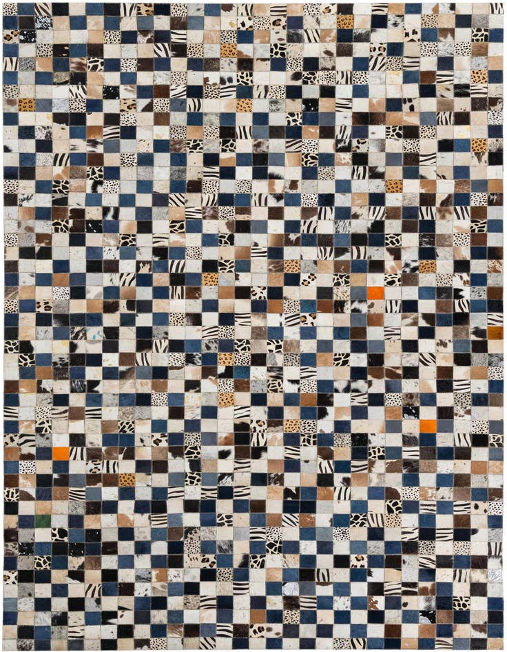 Detail image of 5' x 8' Cowhide Leather Rug