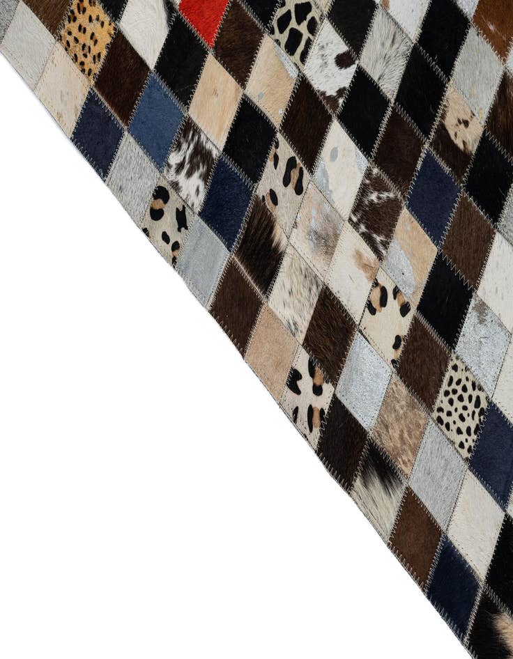 Detail image of 5' x 8' Cowhide Leather Rug