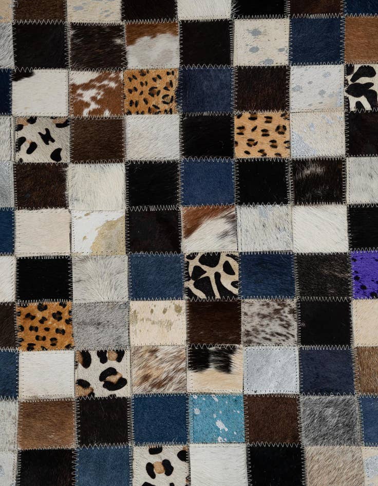 Detail image of 5' x 8' Cowhide Leather Rug