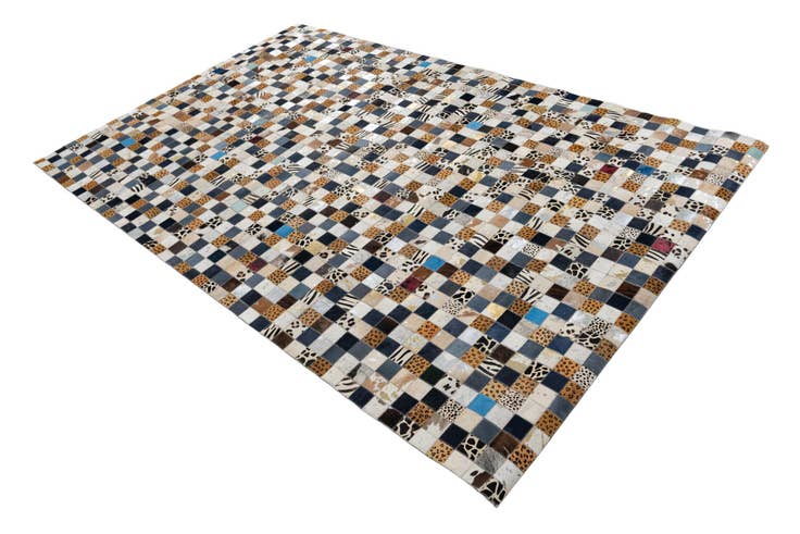 Detail image of 5' x 8' Cowhide Leather Rug