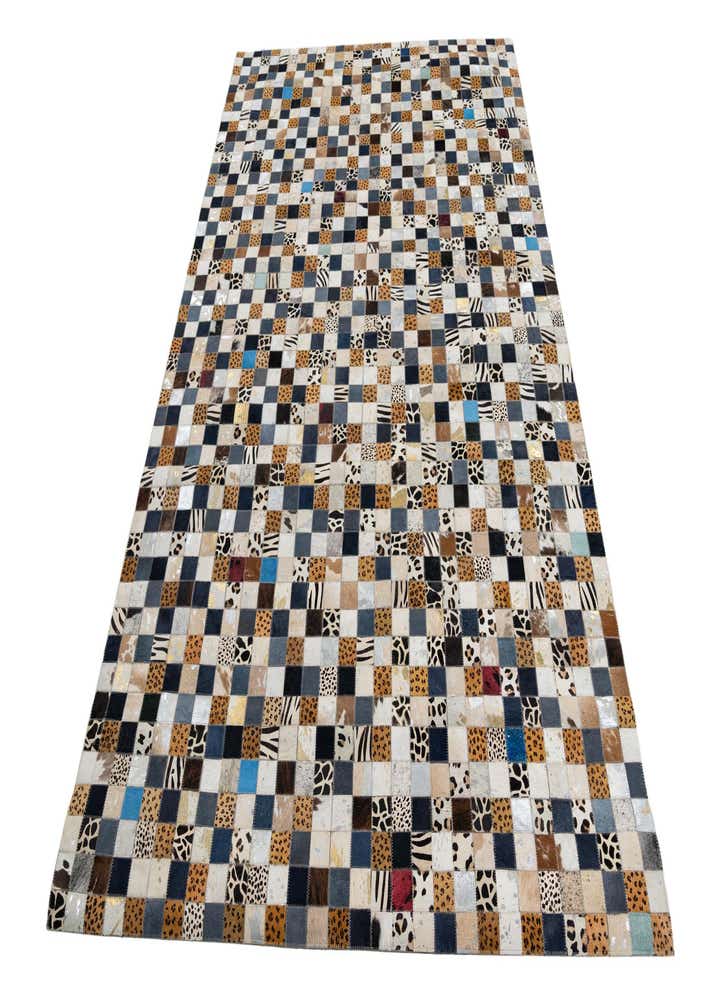 5' x 8' Cowhide Leather Rug