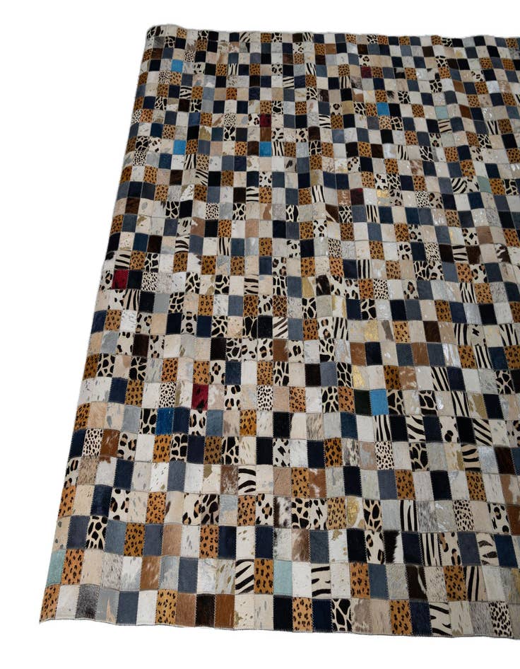 Detail image of 5' x 8' Cowhide Leather Rug