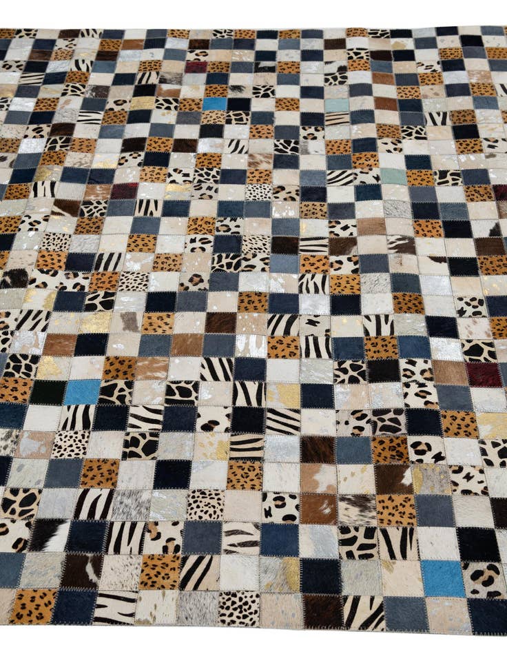 Detail image of 5' x 8' Cowhide Leather Rug