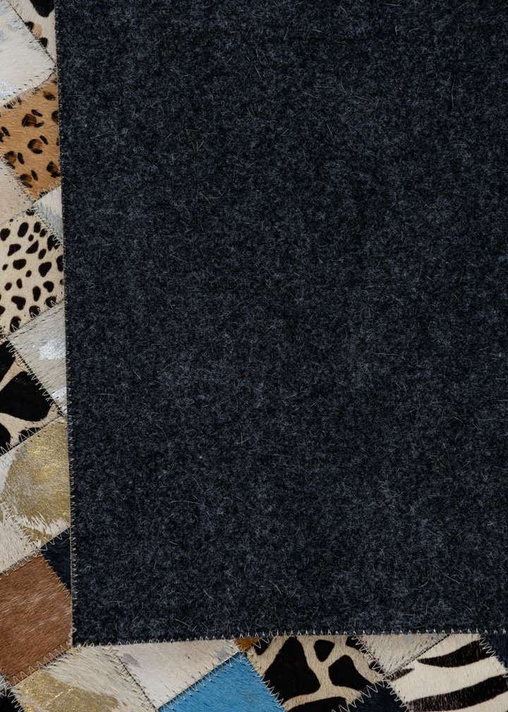 5' x 8' Cowhide Leather Rug