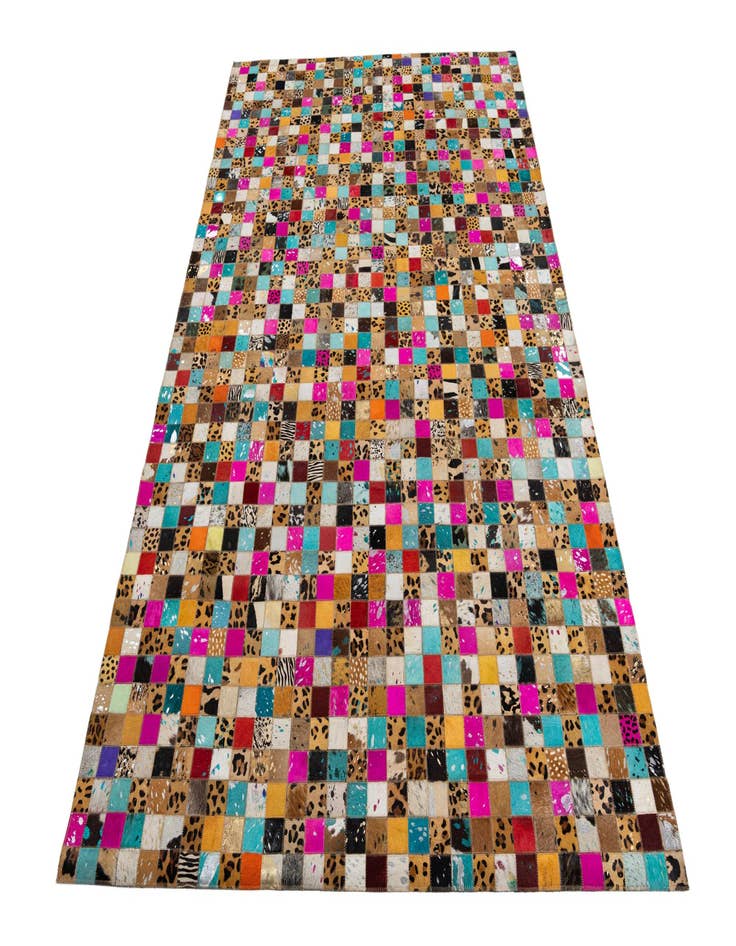 Detail image of 5' 1 x 7' 10 Cowhide Leather Rug