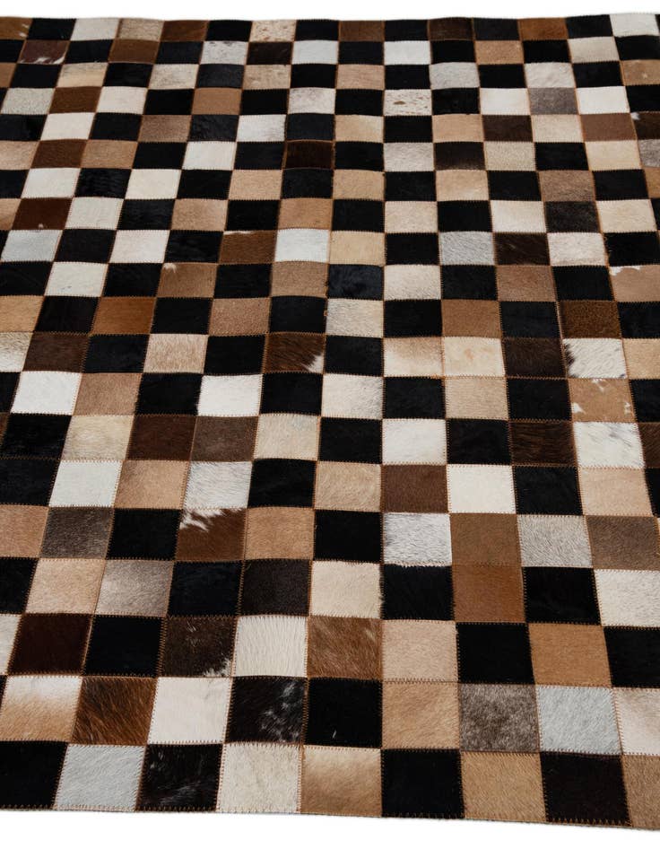 Detail image of 5' x 8' Cowhide Leather Rug