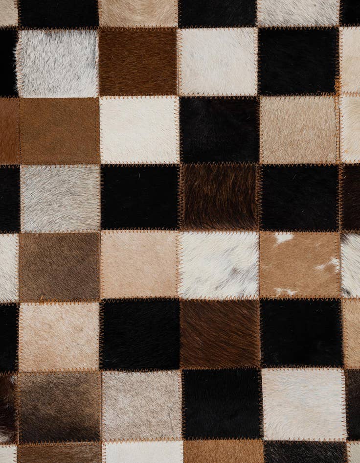 Detail image of 5' x 8' Cowhide Leather Rug