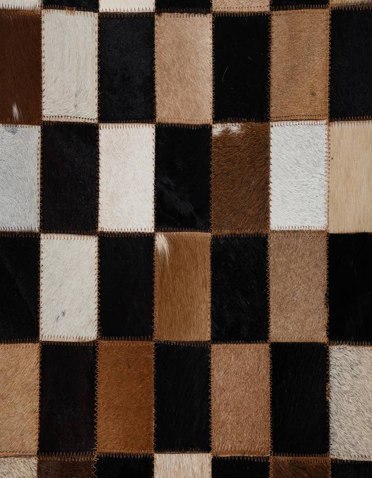 Detail image of 5' x 8' Cowhide Leather Rug