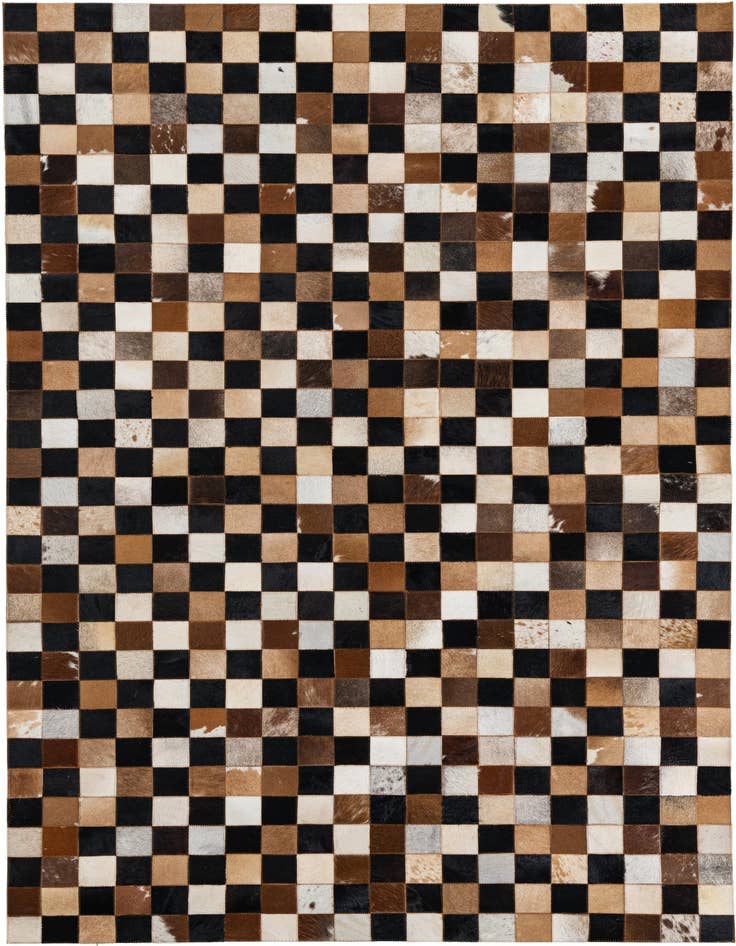 Detail image of 5' x 8' Cowhide Leather Rug