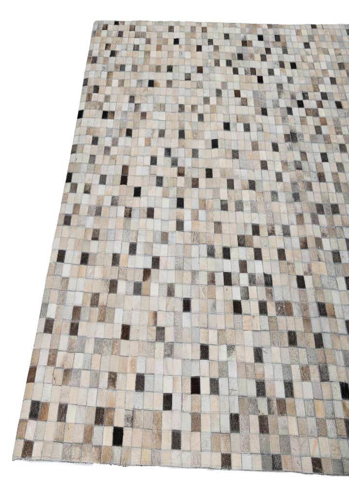 5' x 8' Cowhide Leather Rug