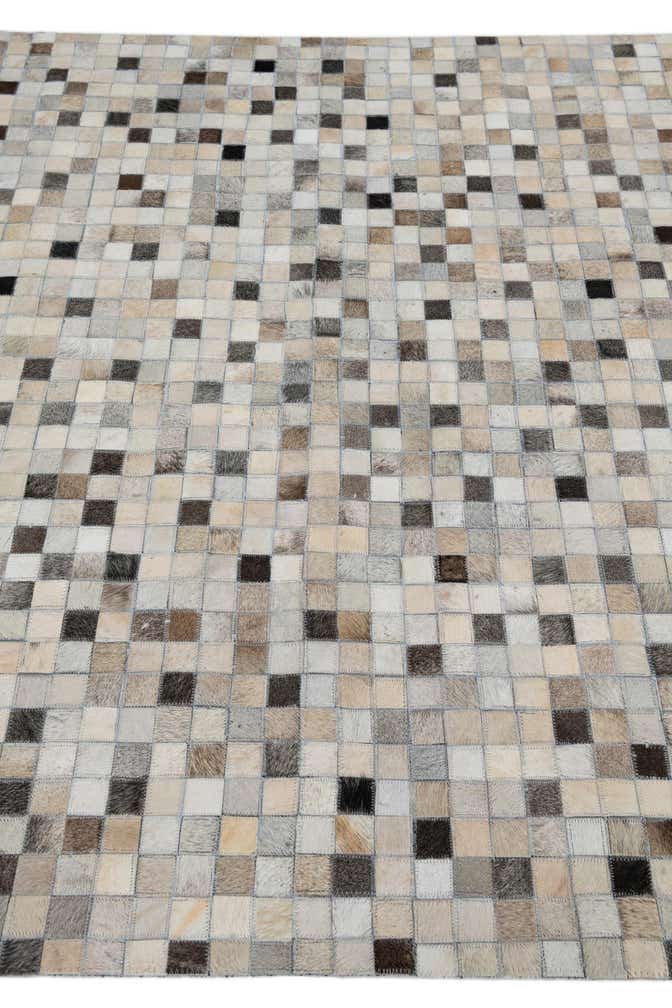 5' x 8' Cowhide Leather Rug
