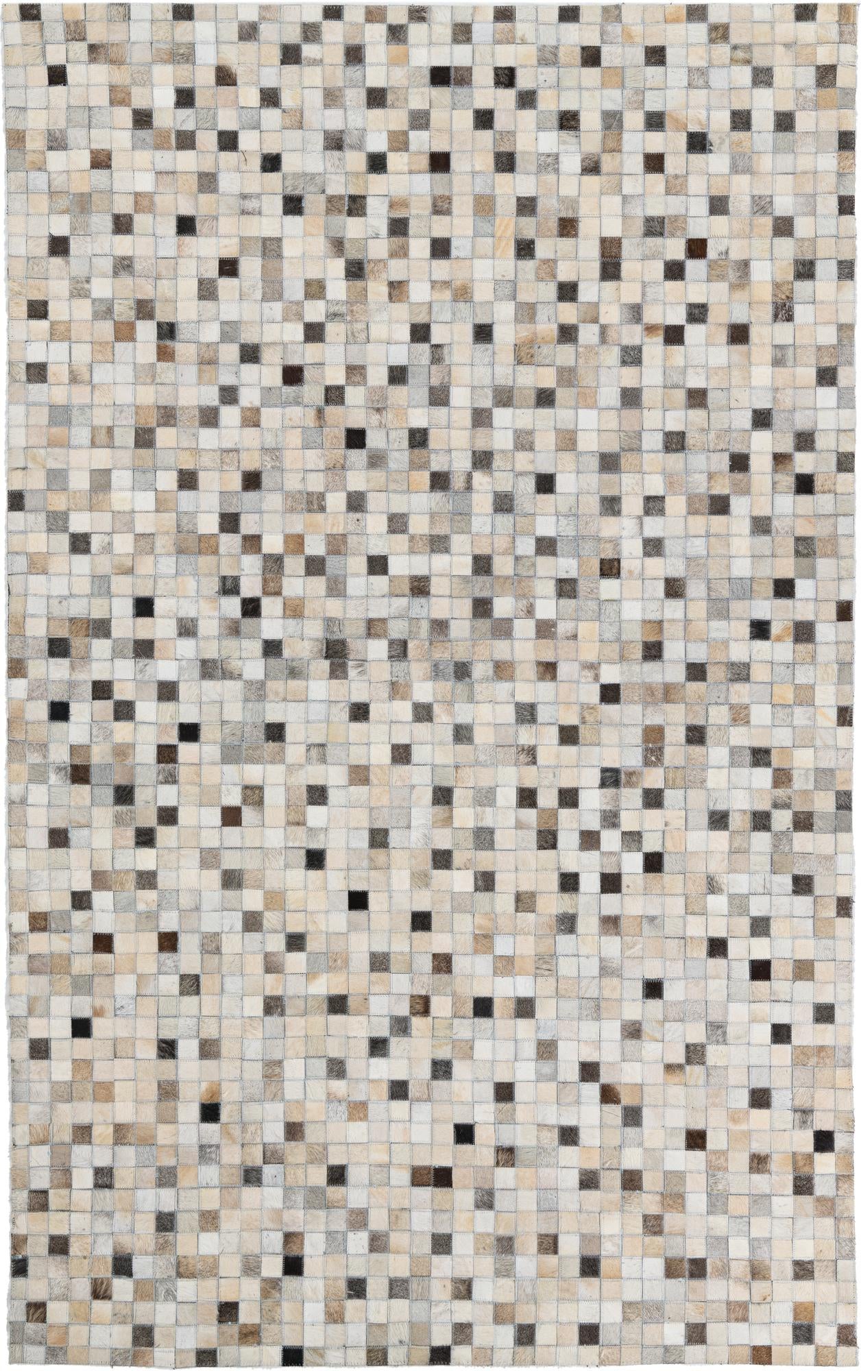 5' x 8' Cowhide Leather Rug
