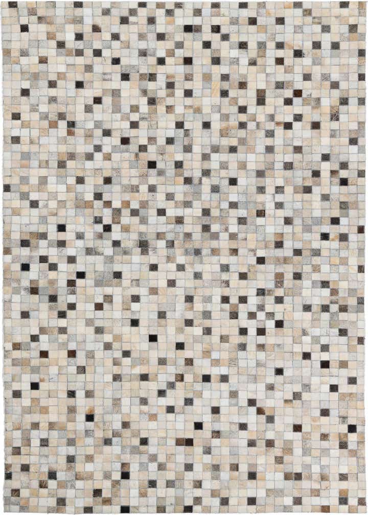 5' x 8' Cowhide Leather Rug