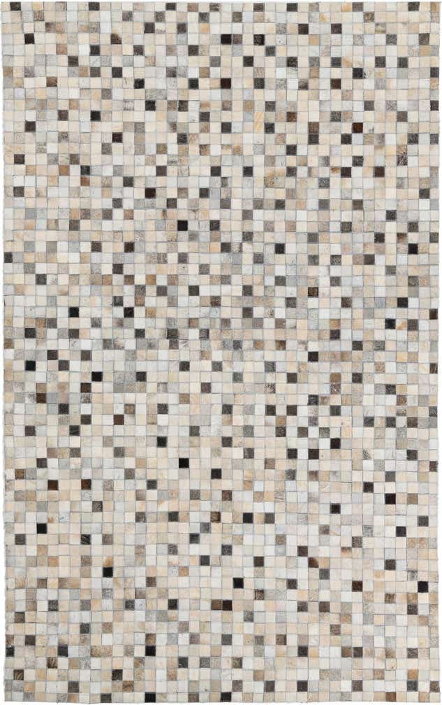 5' x 8' Cowhide Leather Rug