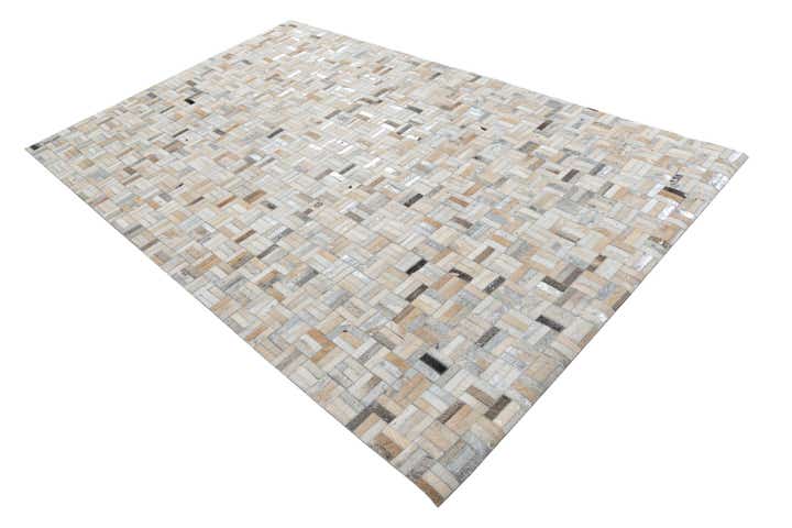 5' x 8' Cowhide Leather Rug