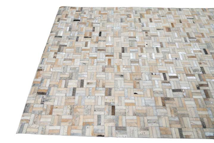 5' x 8' Cowhide Leather Rug