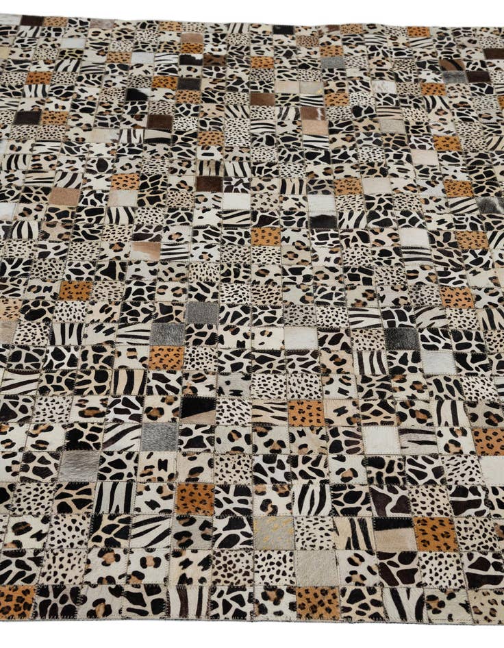 Detail image of 5' x 8' Cowhide Leather Rug