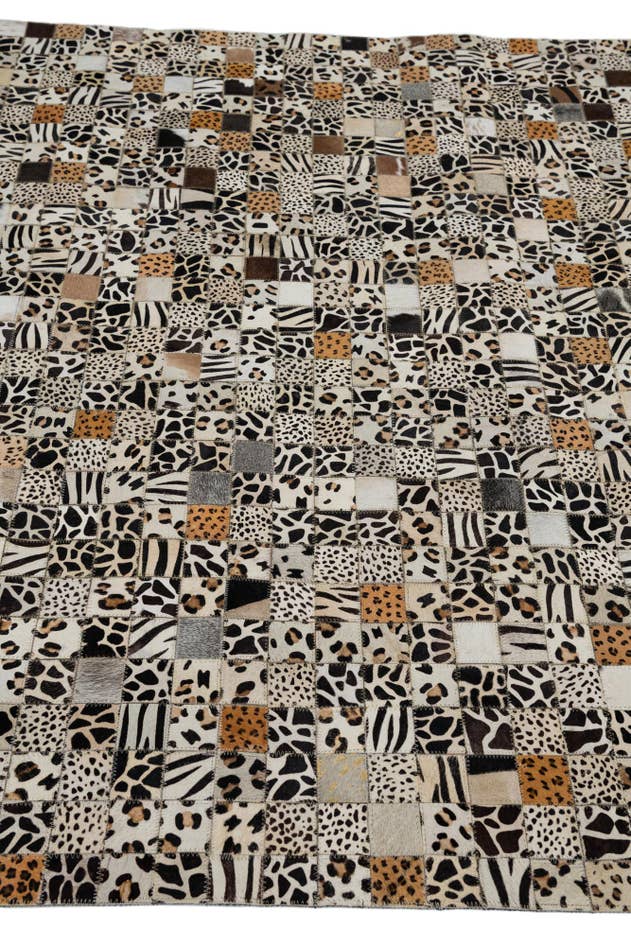 Detail image of 5' x 8' Cowhide Leather Rug