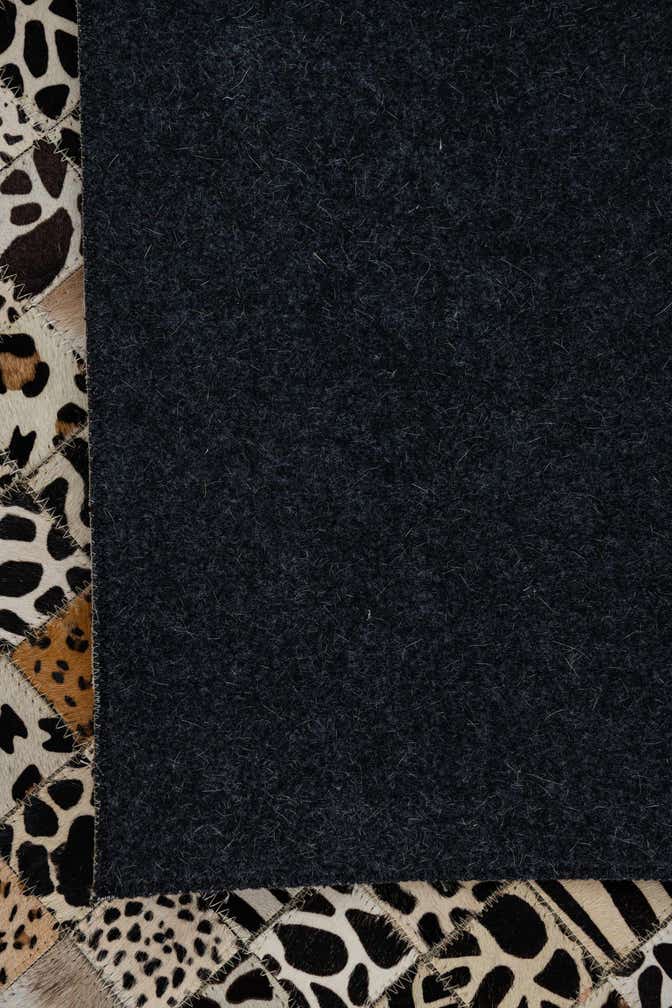 5' x 8' Cowhide Leather Rug