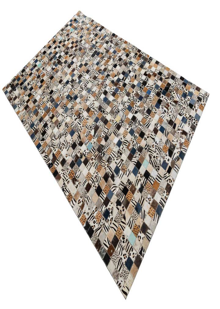 5' x 8' Cowhide Leather Rug