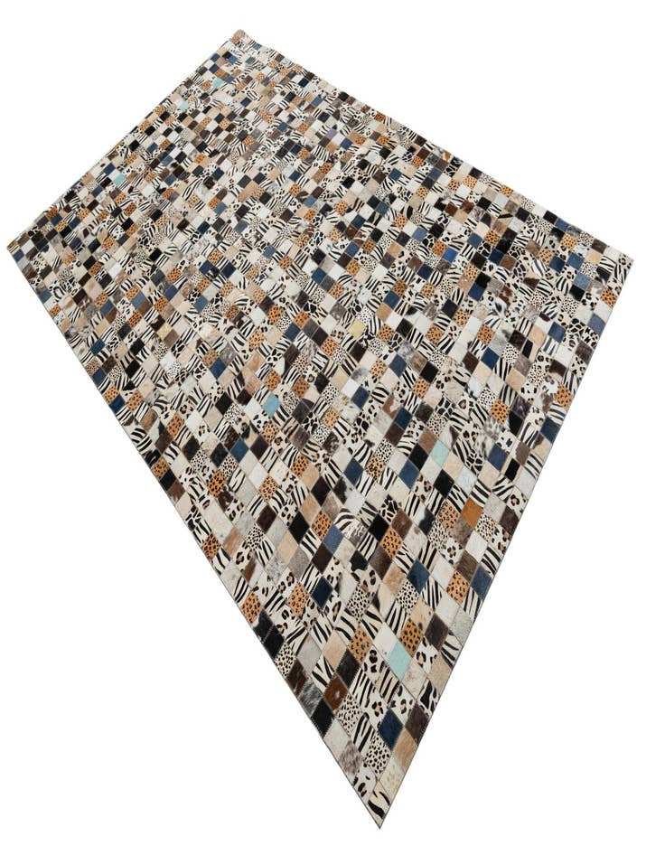 Detail image of 5' x 8' Cowhide Leather Rug