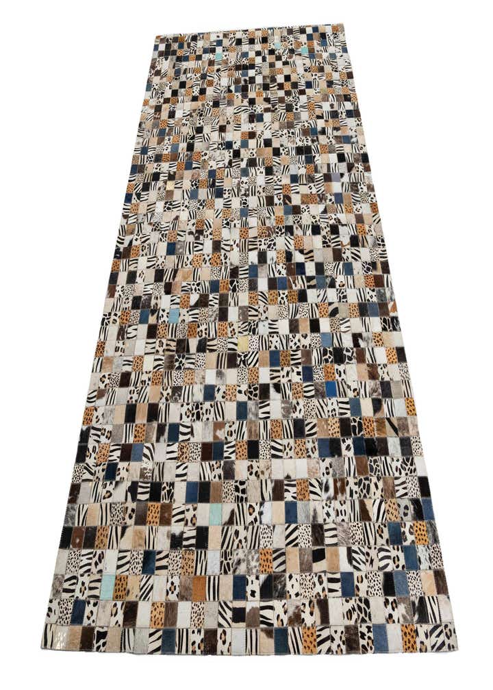 5' x 8' Cowhide Leather Rug