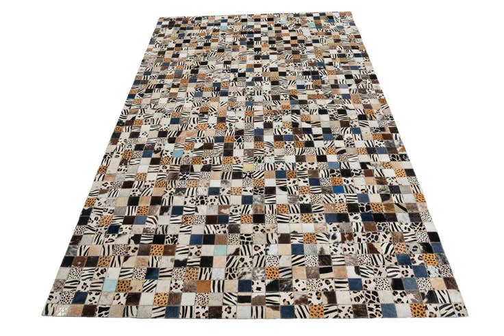 Detail image of 5' x 8' Cowhide Leather Rug