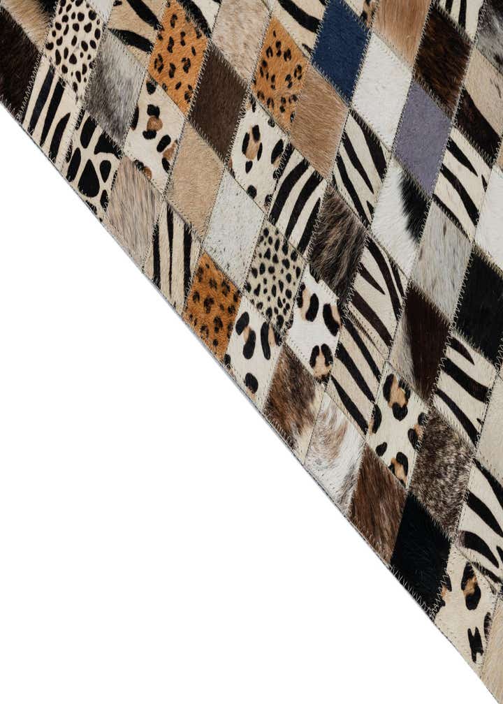 5' x 8' Cowhide Leather Rug
