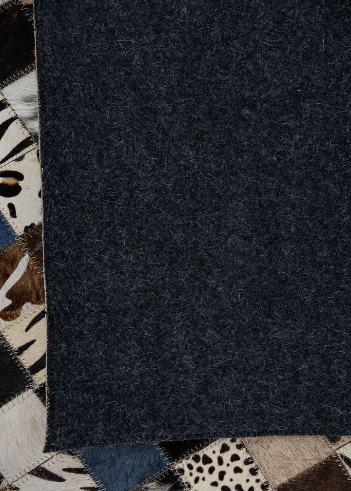 5' x 8' Cowhide Leather Rug