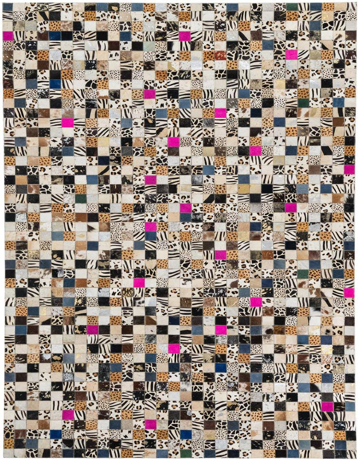 Detail image of 5' x 8' Cowhide Leather Rug