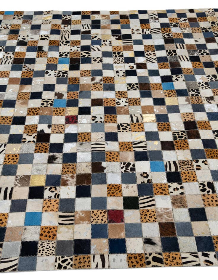 Detail image of 5' x 8' Cowhide Leather Rug