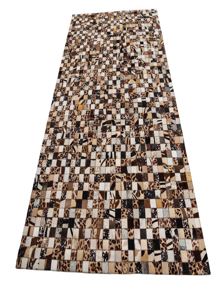 Detail image of 5' 1 x 8' 1 Cowhide Leather Rug